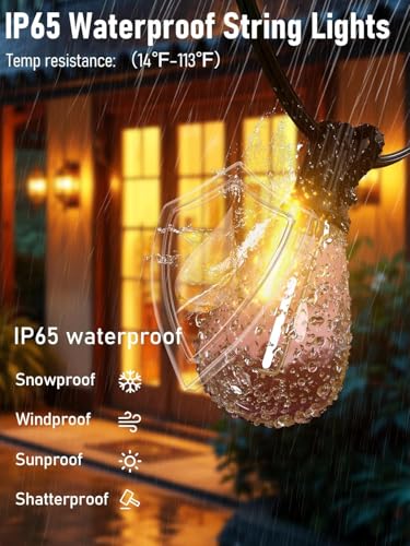 38% Off 100FT LED Outdoor String Lights with Remote - $25.99 - Image 3