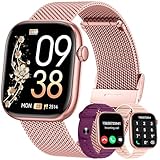Smartwatch Donna Orologio con Chiamate Bluetooth: 1.83' Smart Watch con Quadrante Dinamico Contapassi Monitoraggio Sonno Sportivo Fitness Tracker IP67 impermeabile AI Vocale Compatibile Android iOS