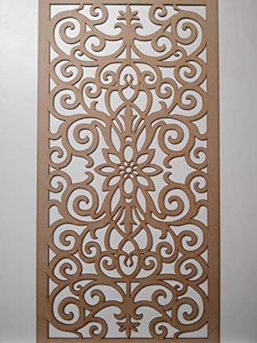 LaserKris Grille Décorative Panneau Mural MDF Perforé pour Radiateur ou Armoire (4X2) G1