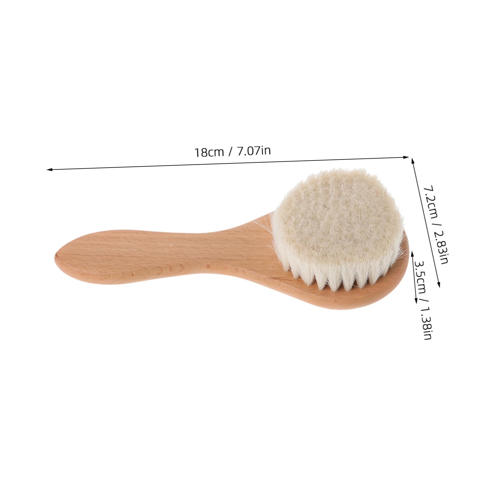 Beatifufu Infant Scalp Shampoo Brush 2 Pack Baby Head Scrubbers Wool Gentle Scalp Care for Newborns Hair Cleaning Brush for Toddlers