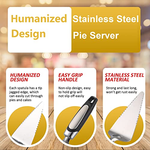 image for Yinder 10 Pcs Pizza Spatula Pie Server Set Stainless Steel Pizza Spatu