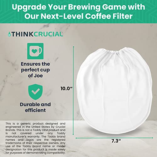 Think Crucial Replacement Strainer Bag Compatible With Toddy« Cold Brew System 5 Gallon Commercial Brewers, Washable & Reusable (1 Pack) #TOP1