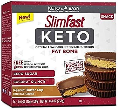 SlimFast Keto Fat Bomb Snacks (Pack of 2)