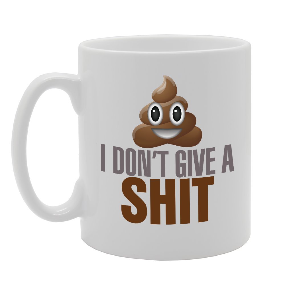 Coralgraph Inc Men's White Mg2766 I Don't Give A Shit Novelty Gift Printed Tea Coffee Ceramic Mug