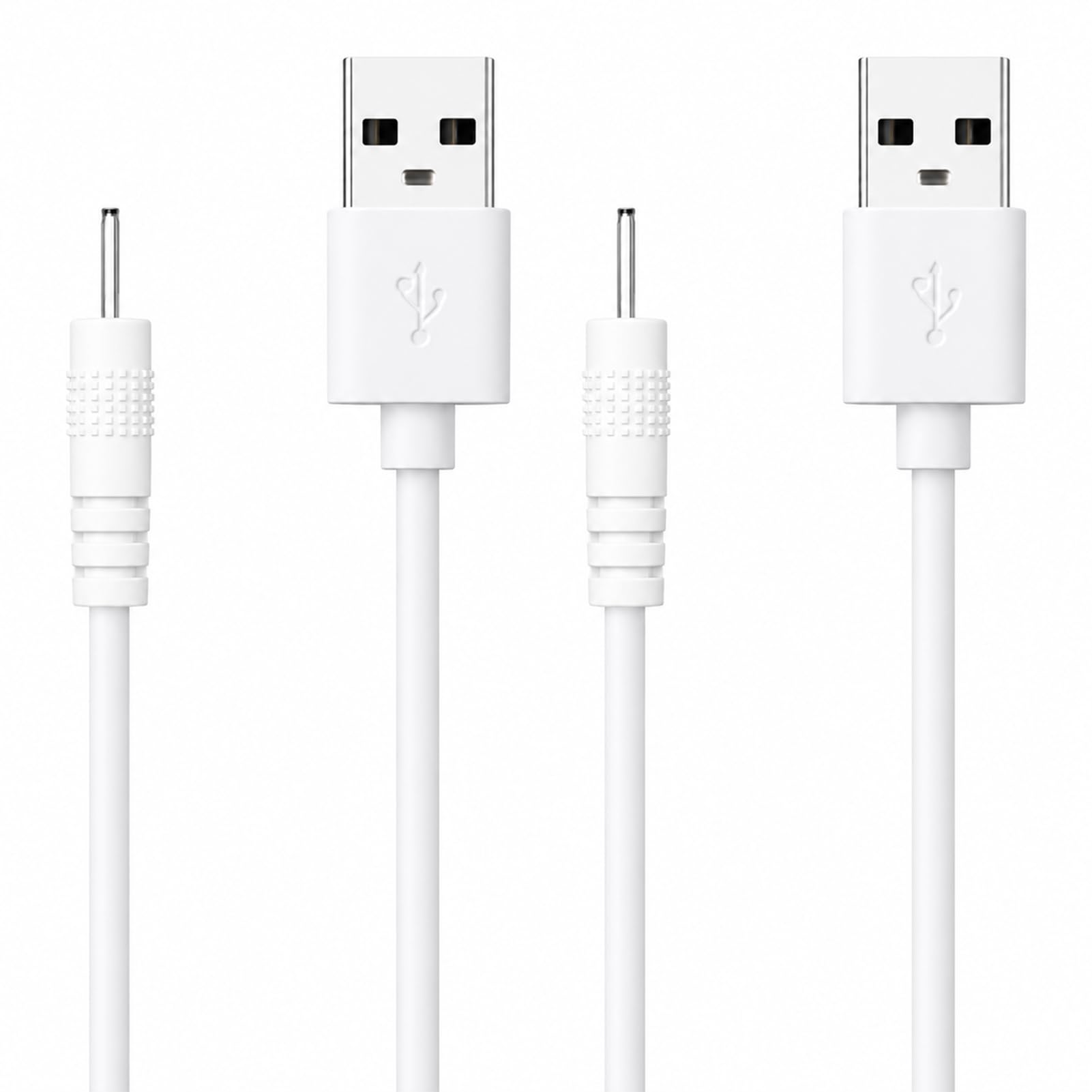 View 1 of 2 Pack USB to DC 2.0mm x 0.6mm Power Cable, 5V Replacement for Speaker