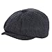Produktbild Yixda Baby Kids Schirmmütze Kinder Schiebermütze Newsboy Barett Cap (Navy, 4-9 Jahre)