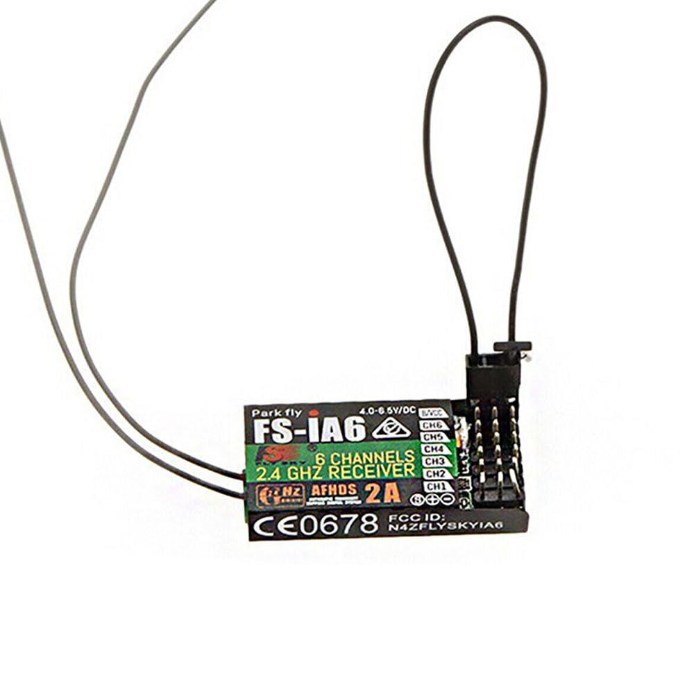 STASRC 6-Channel DC 4-6.5V FS-IA6 2.4GHz Control Remote Receiver for Flysky