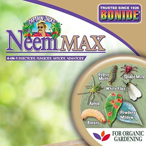 Bonide Captain Jack's Neem Max, 16 oz Concentrated Cold Pressed Neem Oil, Multi-Purpose Insecticide, Fungicide, Miticide, and Nematicide for Organic Gardening - image 9