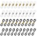 Hifot 40 Stück Brille Brillenkette Gurthalter Schlaufenenden Gummi Brillenkordel Gurthalter Schlaufen Gummi Enden Brillen Kettenenden Gummischlaufen 22mm