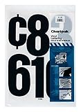 Chartpak Self-Adhesive Vinyl Numbers, 6 Inches High, Black, 21 per Pack (01198)