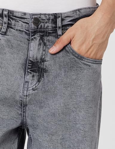Image of Styli Men Solid Balloon Fit Jeans | Stretchable & Comfort, Mid-Rise Casual Denim Pants for Everyday Wear |Machine Washable