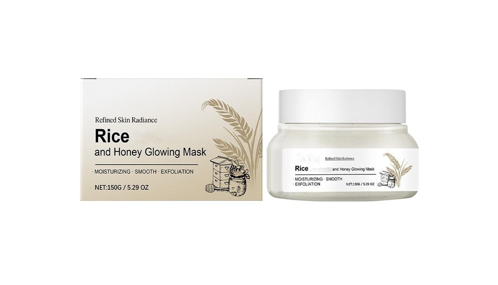 Mascarilla facial de arroz y miel, 150 g