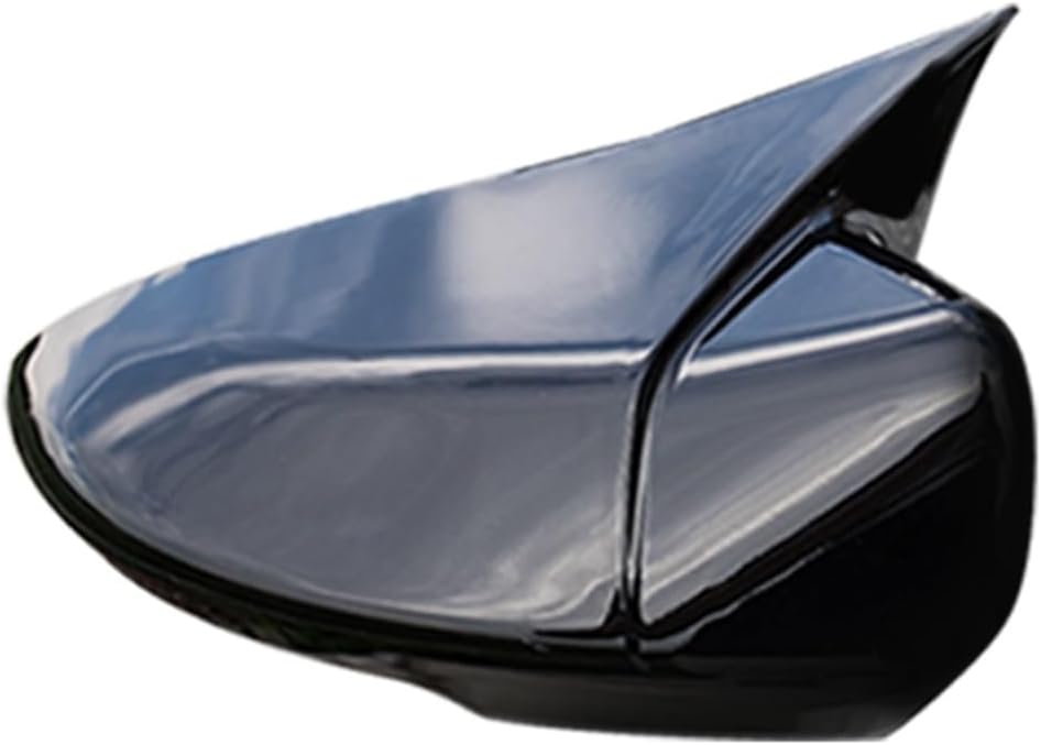MG6 2017-20 Refitting Special Rearview Mirror Cover Decorative Cover Rearview Mirror Chafing Rearview Mirror Cover (Color : Bright Black)