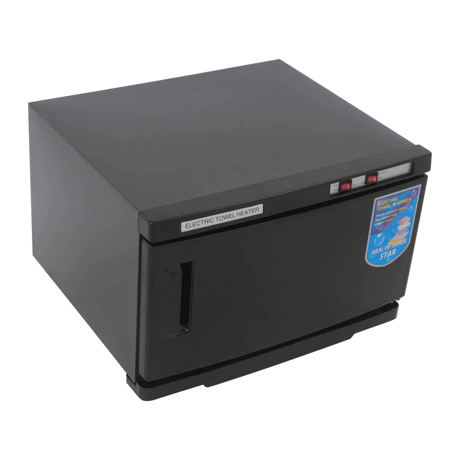 Asciugamano sterilizzatore armadio asciugamano caldo 25 l per casa hotel spa palestra panno in acciaio inox disinfezione e riscaldamento con 220 V potenza 70 °C temperatura di funzionamento (nero)