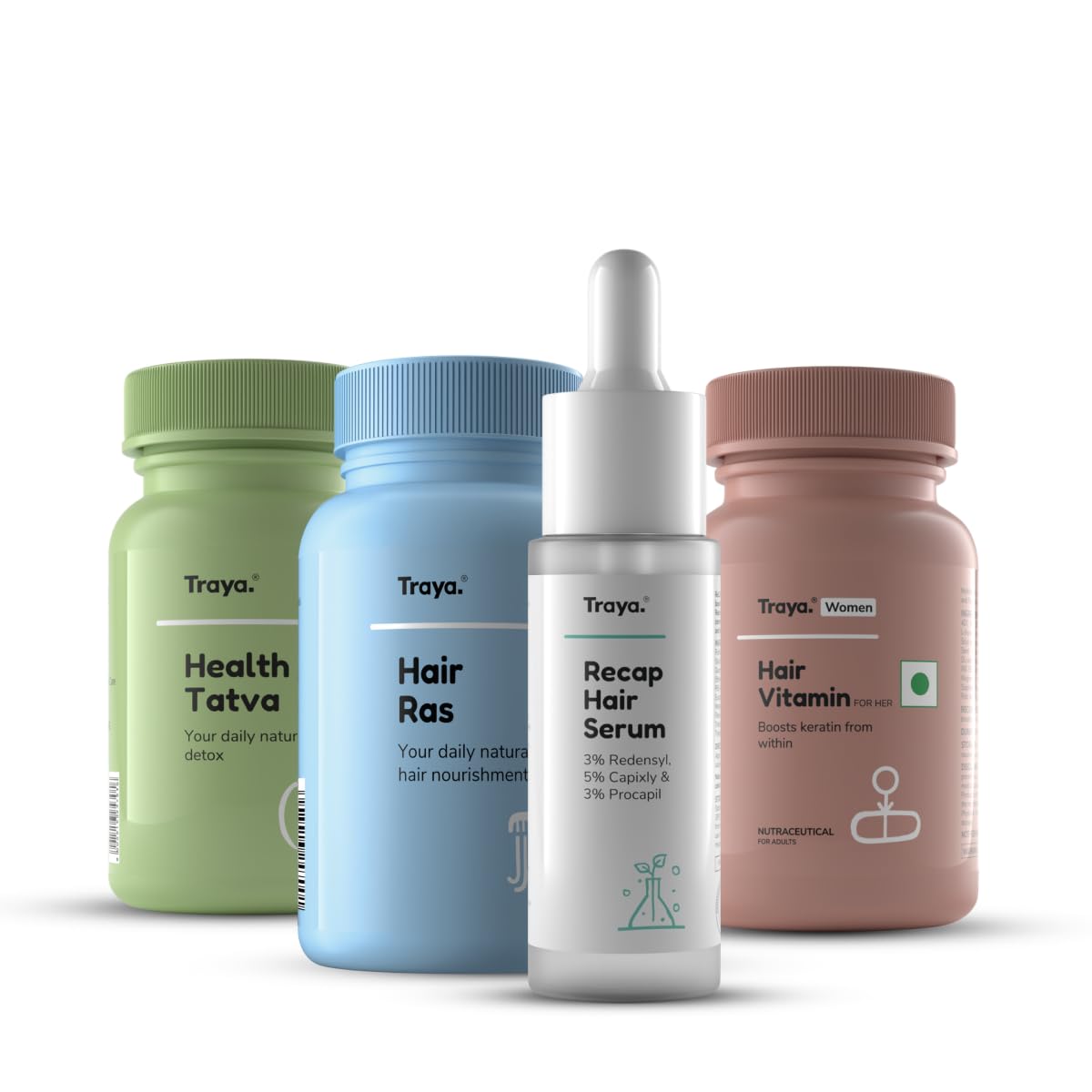 Traya Hair Regrowth Starter Kit for Women | Limited Widening and Hair Loss