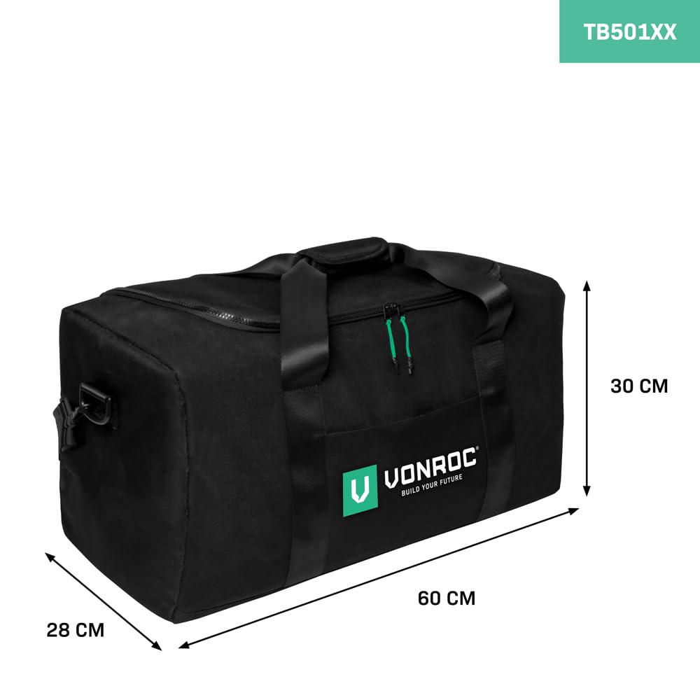 VONROC Zestaw Narzędzi 12V 3w1 – Wiertarko-Wkrętarka, Wyrzynarka, Szlifierka, 3x Akumulator, USB-C, Torba, Kompaktowe Elektronarzędzia (12V - 3 urządzenia)