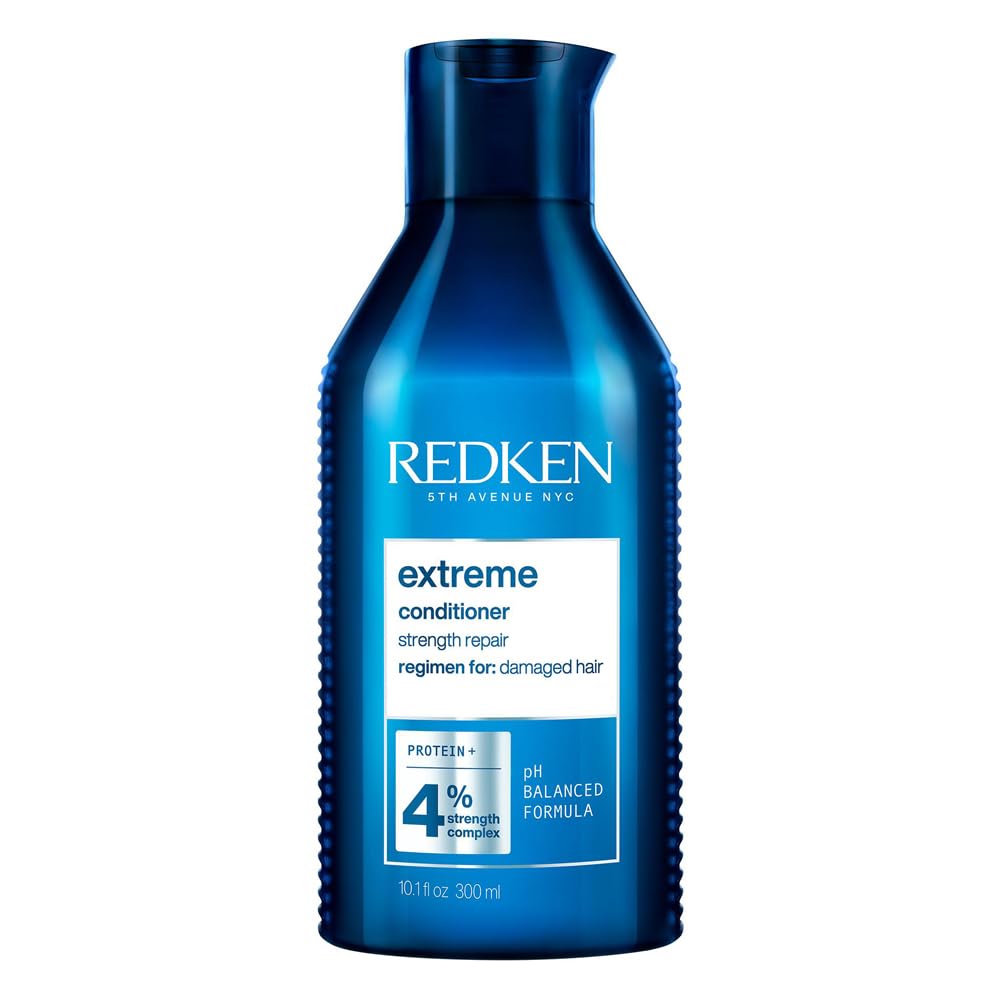 Redken Spülung für sprödes und geschädigtes Haar, Anti Haarbruch, Mit Interlock Protein Network, Extreme Conditioner, 1 x 300 ml