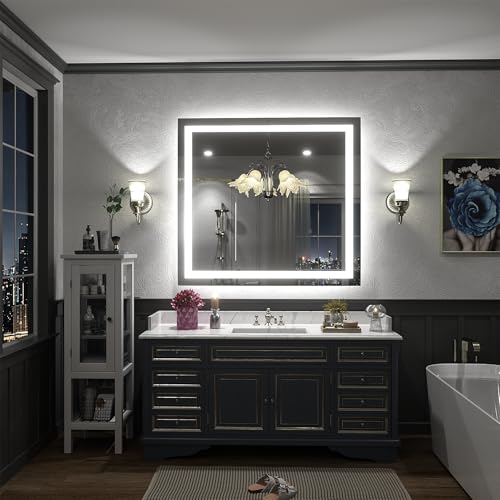Image of 40x36 Inch LED Lighted Bathroom Vanity Mirror