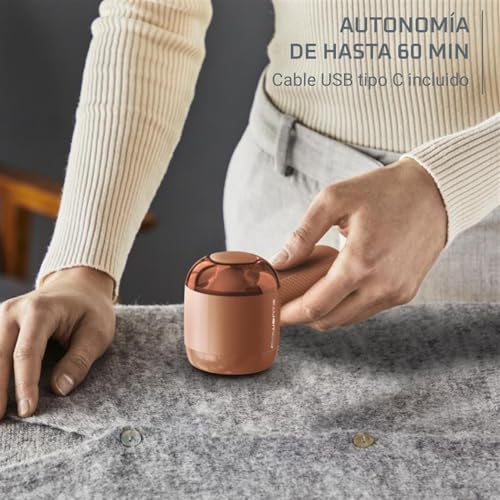 Miniatura 4 de Rowenta Easy Care, Quitapelusas Eléctrico, Recargable, Autonomía 60 Min, Rejilla De Acero Inoxidable, Rápido Y Fácil De Usar, Color Terracota, Ja8001e0