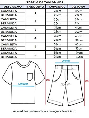 KIT com 10 Conjuntos Infantil de 1 a 10 anos (Tamanho 4)