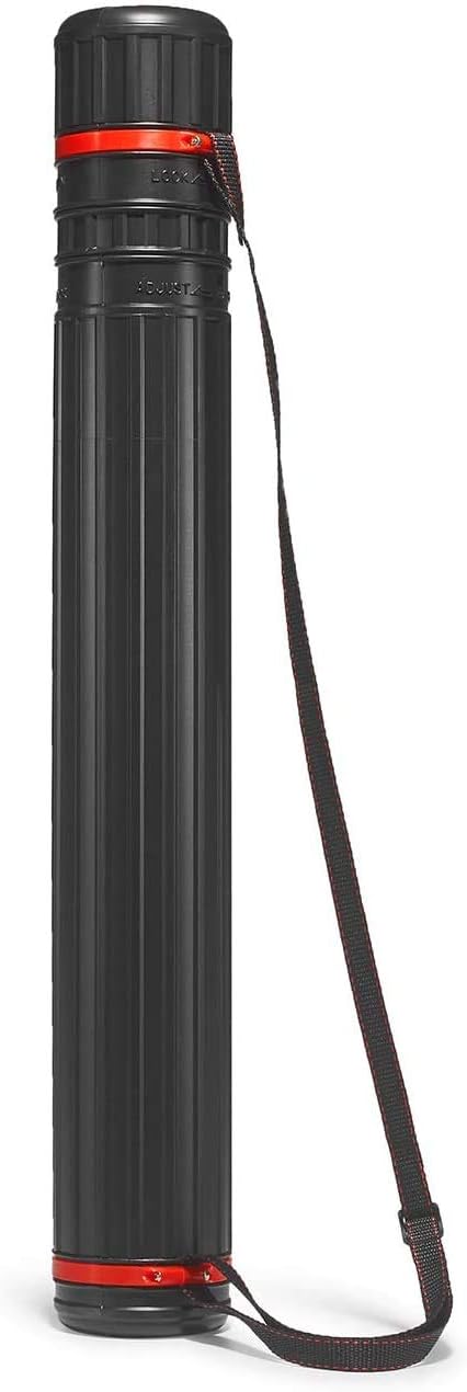 D&Q Archery Arrow Carrier Tube Shoulder Arrow Back Quiver Case Holder Adjustable Arrow Quiver Telescopic Tube Quiver Extendable Arrow Tube for Take Down Bow Arrows