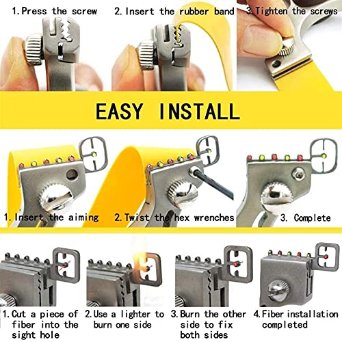 FSLMEIL Estilingue de caça, estilingue para caça, estilingue adulto, estilingue de catapulta, estili