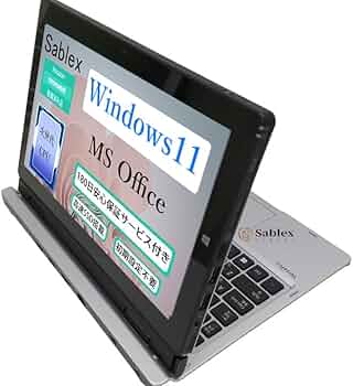 コンパクトノートPC グレー11インチ Amazon.co.jp: 【整備済み品】 Sablex ノートパソコン メテオ