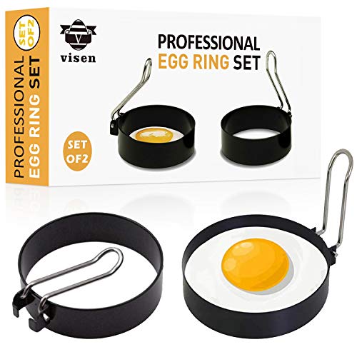 Egg Ring Set For Shaping Eggs, Egg Cooker Rings For Cooking, Stainless Steel
