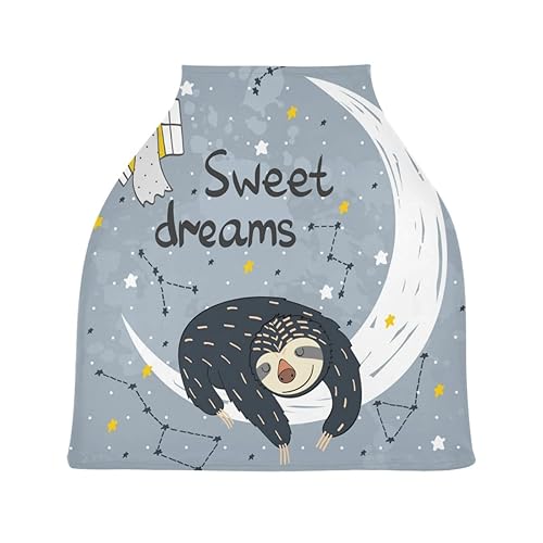 Miniatura 18 de Cubierta de lactancia lindo bosque, animales, árboles, setas, bayas, lactancia materna, toldo suave para asiento de automóvil, cubierta de toldo