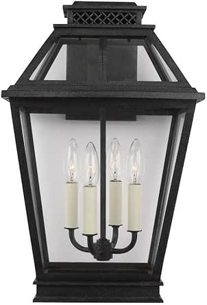 Generation Lighting-Falmouth by Chapman and Myers-4 Light Large Outdoor Wall Lantern in Traditional Style-12 Inch Wide B