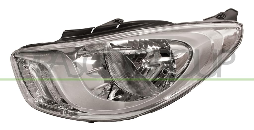 Prasco - HN0034814 - Hyundai - I10 - Mod. 01/10-04/12 - Scheinwerfer Links-H4-Mit Lwr-Mit Motor-Verchromt