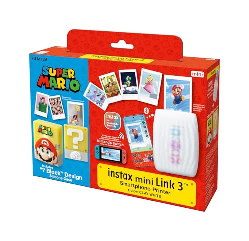 Impresora Mini Link 3 con funda Super Mario instax kit edición limitada 7