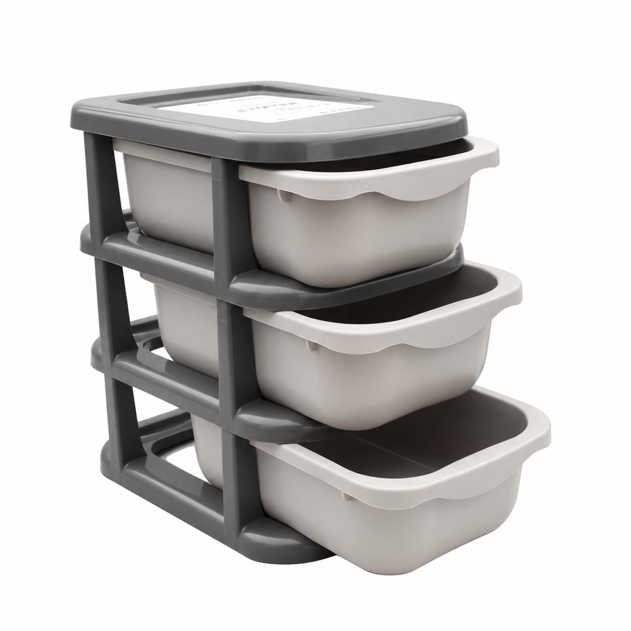 Premium 3 Layer Plastic Storage Organizer Cabinet – Multipurpose Modular Drawer Storage Unit with 6 Pull-Out Baskets, Space Saving Rack for Kitchen, Bathroom, Bedroom, Office & Home Organization-image-20
