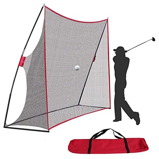 Nova Microdermabrasion Large 10x7ft Portable Golf Net Hitting Net Practice Driving Indoor Outdoor w/Carry Bag