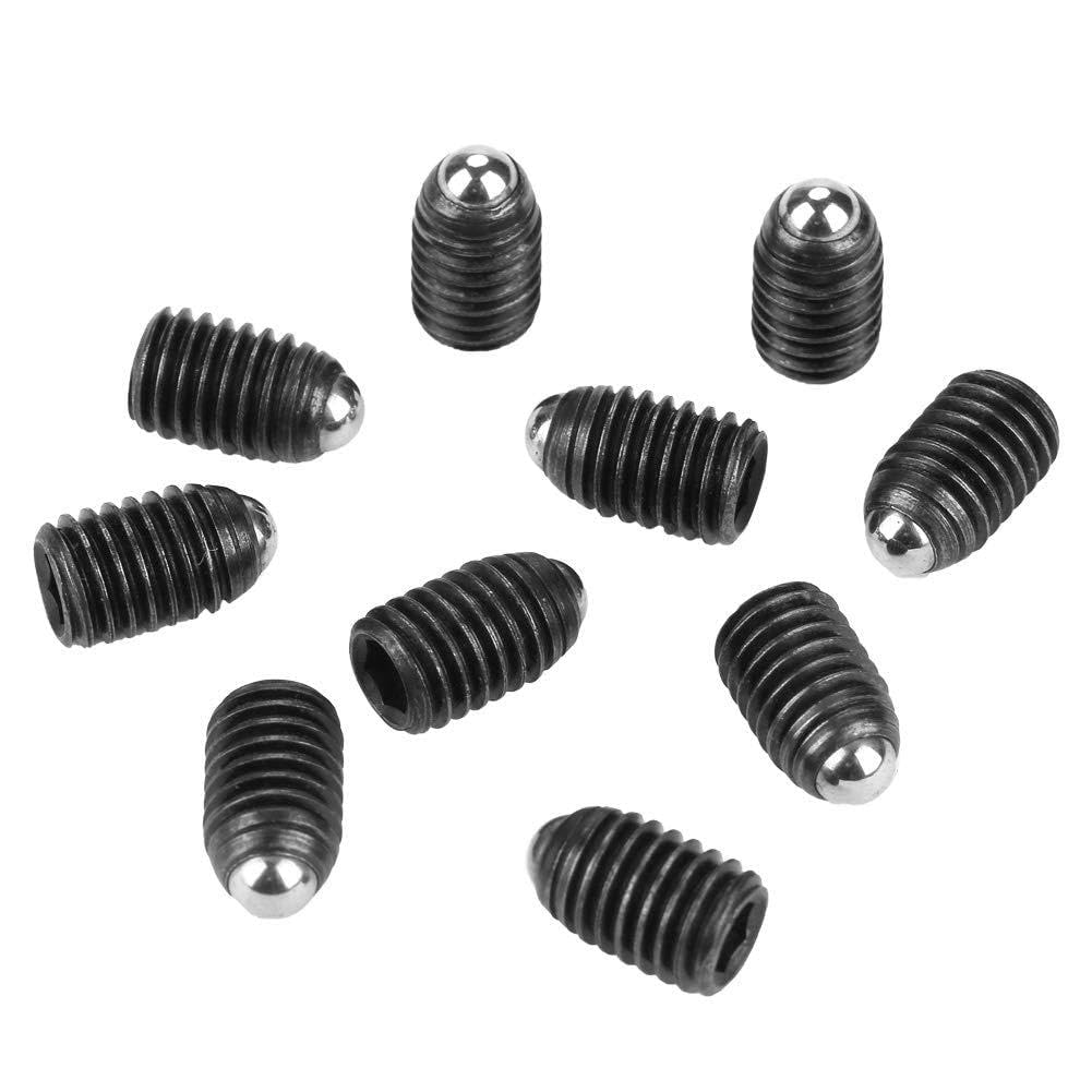 Uxcell M8 X 12mm Ball Point Set Screws - 304 Stainless Steel Metric Hex Socket Screws 8pcs
