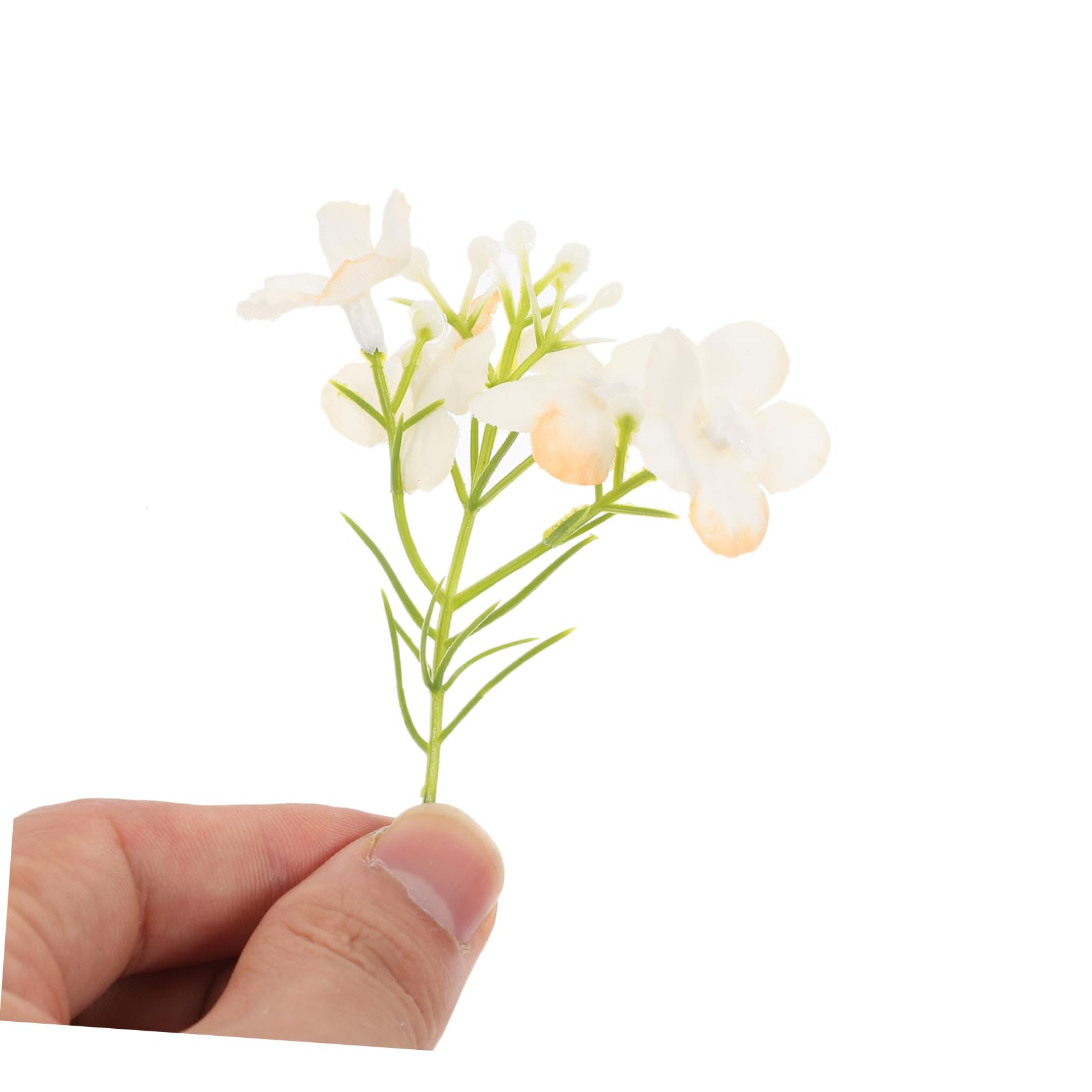 PRETYZOOM 20pièces Picks Fleurs Hortensia Artificielles Soie pour Décoration Et Mariage Matériel De Fleurs Fausse pour Coiffure Et Accessoires Événementiels