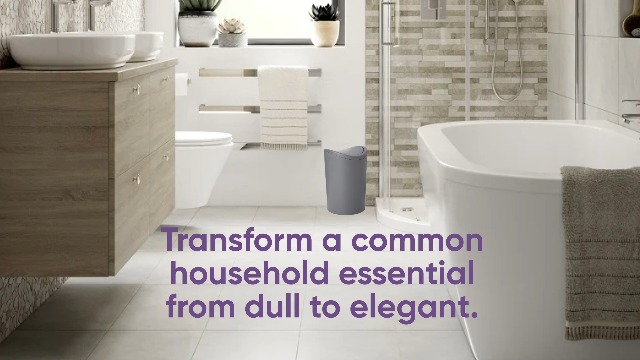 Nybhyjka Bathroom Trash Can,Desk Garbage Penguin Shaped Can - Bin