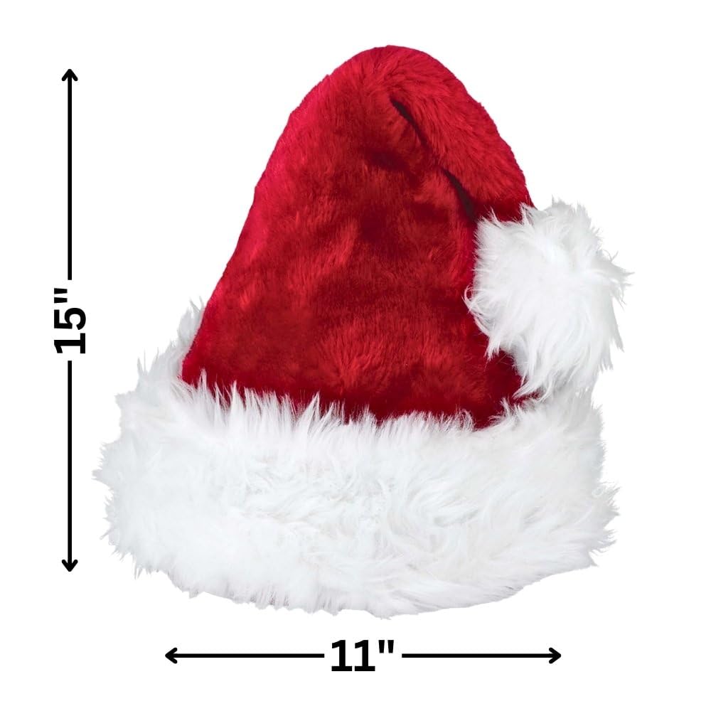 amscan Deluxe Weihnachtsmannmütze
