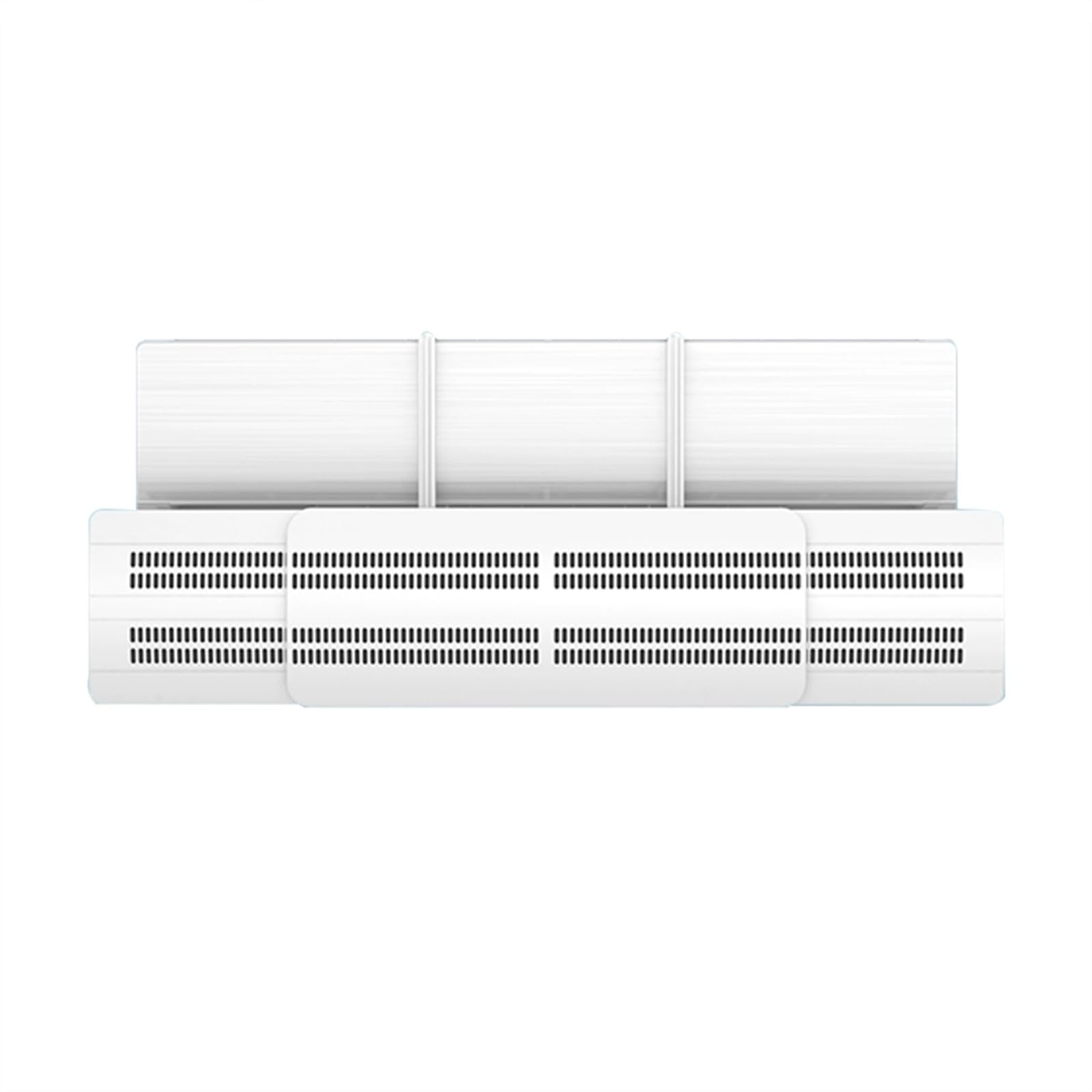 YGER JZGB Air Conditioner Vent Diverter, Vent Deflector with Filter Cotton, No Need to Punch Holes, Retractable, for Wall-Mounted Air Conditioner