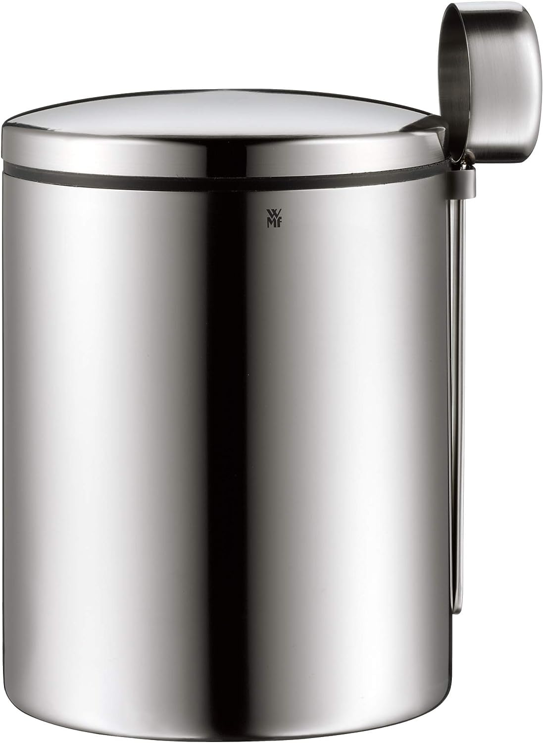 WMF Kult Tee- Kaffeedose Edelstahl für 500g, Edelstahldose mit Maßlöffel, Kaffeebohnen Behälter, Cromargan Edelstahl mattiert, für Kaffeepulver und Kaffeebohnen, spülmaschinengeeignet