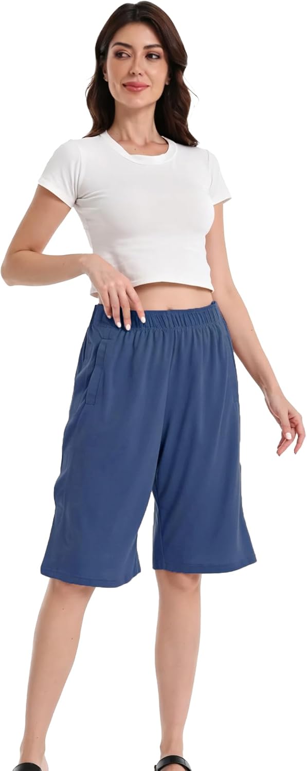 Tear Away Capris Shorts for Women Post Surgery Hook and Loop Knee Leg Hip Surgical Recovery Side Open Short Pants