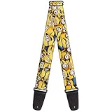 Guitar Strap Despicable Me Minions Stacked Close Up 2 Inches Wide