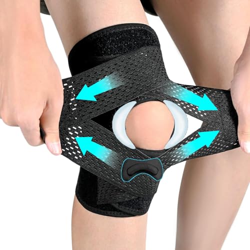 膝サポーター ひざ固定 膝パット 損傷サポーター 靭帯 (インナーセット) スポーツ V字ベルト 膝パット 膝固定 メッシュ 関節靭帯保護 軽量 高通気性 作業 脱着簡単 左右兼用 ランニング 登山/テニス/バレーボール/ゴルフ/用日常生活 リラクシー (