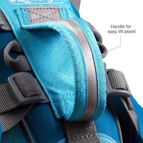 Kurgo Baxter Large, Trekking-Rucksack für Hunde, Verstellbarer Hunde-Rucksack, für Wandern, Laufen, Camping, Schwarz/Orange