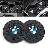 Car Cup Holder Coaster for BMW Recessed Silicone Cupholder Coaster Interior Accessories 2.75IN 2Pack