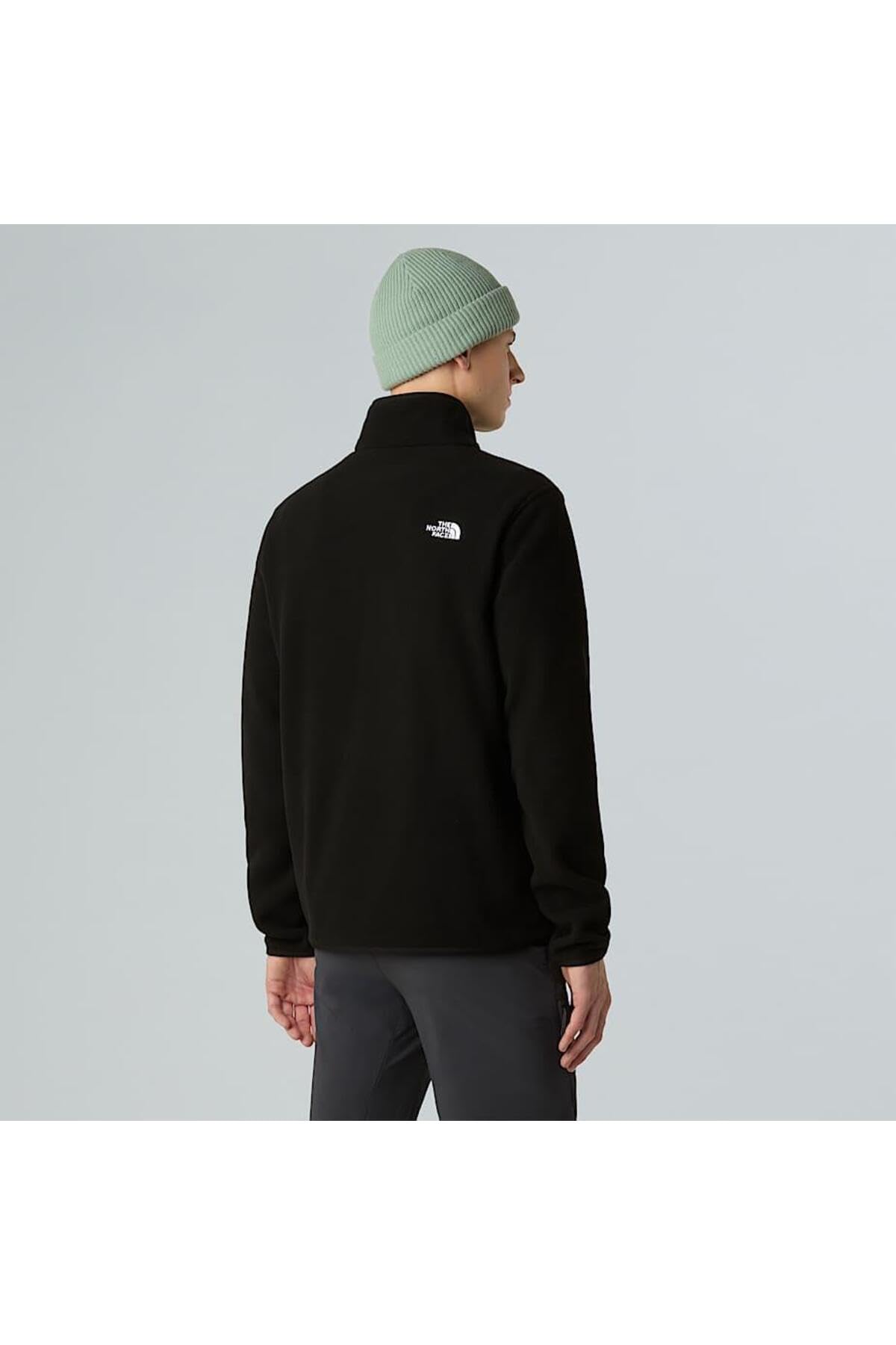 THE NORTH FACE Sweat Glacier Fleece 1/4 Zip jk3 TNF Black