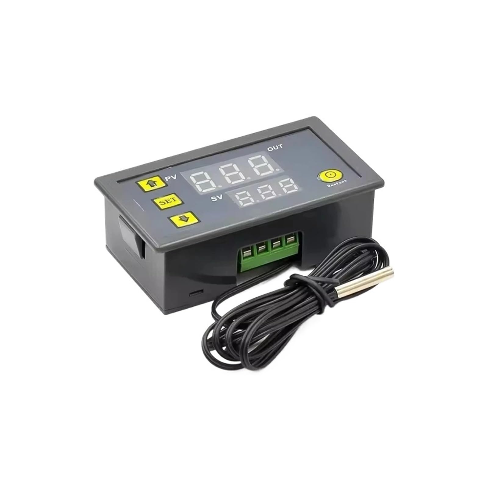 W3230 12V 24V AC110-220V Probe line 20A Digital Temperature Control LED Display Thermostat With Heat/Cooling Control Instrument(W3230 DC24V)