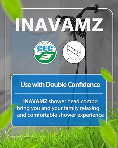 50% Off Black 2-in-1 High Pressure Shower Head with Handheld