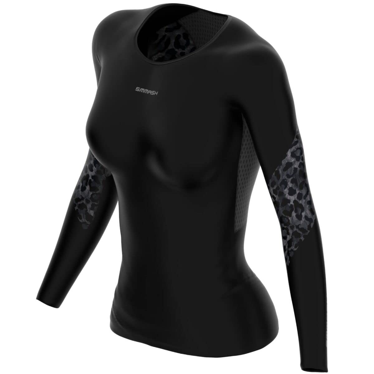 SMMASH Camiseta de Compresión Mujer Manga Larga, Ropa Deportiva Profesional Running Fitness Gimnasio Yoga, Camiseta Deportiva Outdoor, Camiseta Deporte