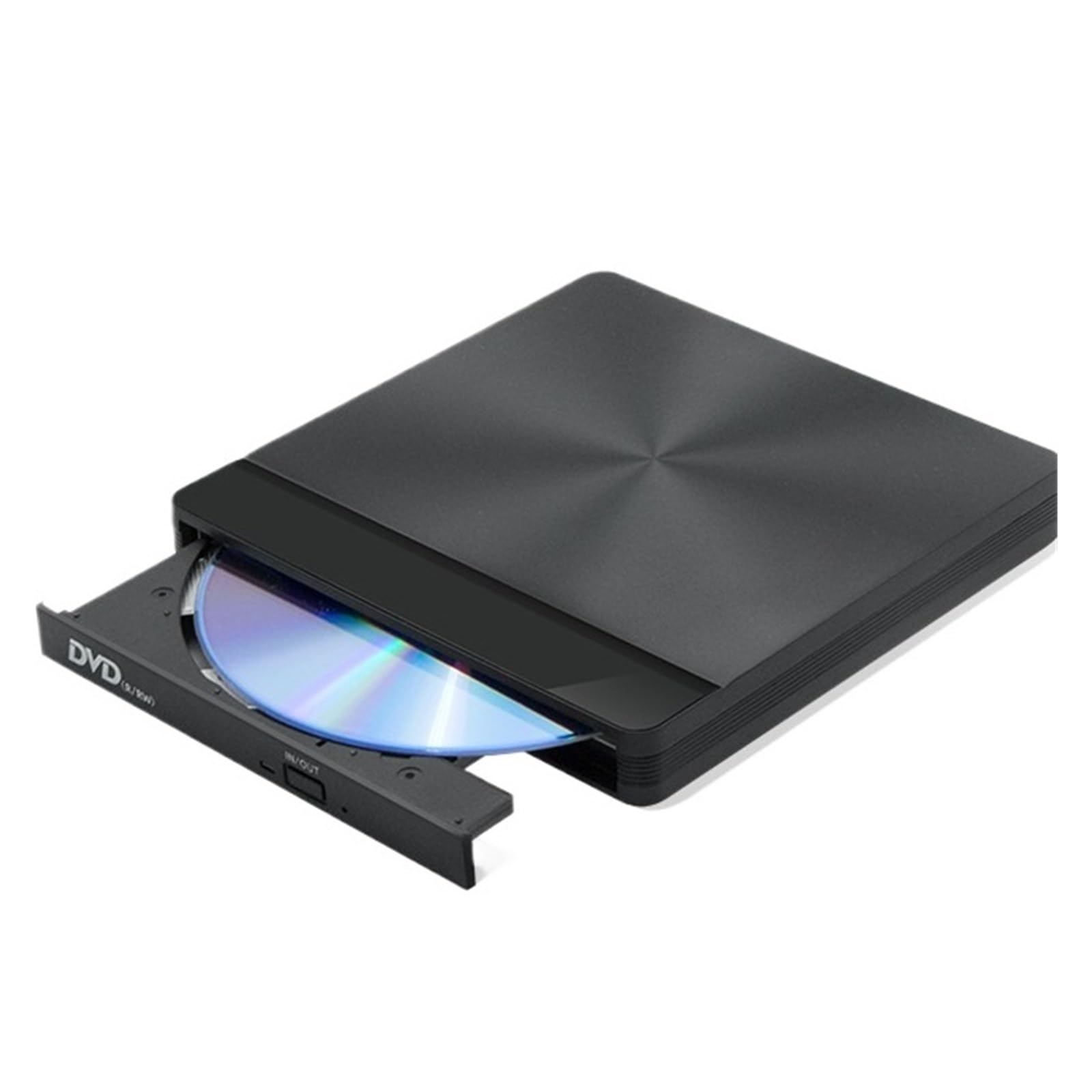 Unidad Óptica Externa USB 3.0 Grabadora De DVD Externa Unidad Óptica Móvil Reproductor De Grabadora De CD For Computadora(Black)